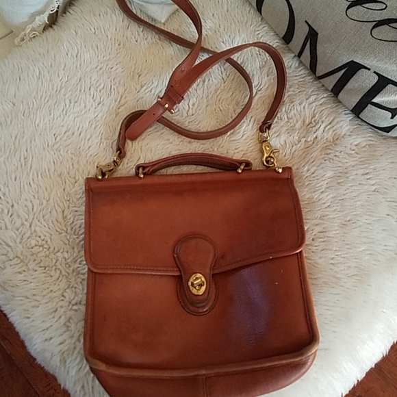 Coach Handbags - COACH Brown Leather Mailbag/Purse
